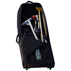 snowbike, geanta transpot cu role